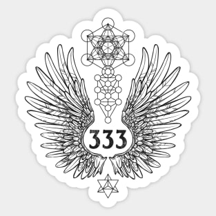 Angel Number 333 Sacred Geometry Sticker